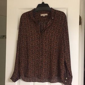 Loft flower print top size M